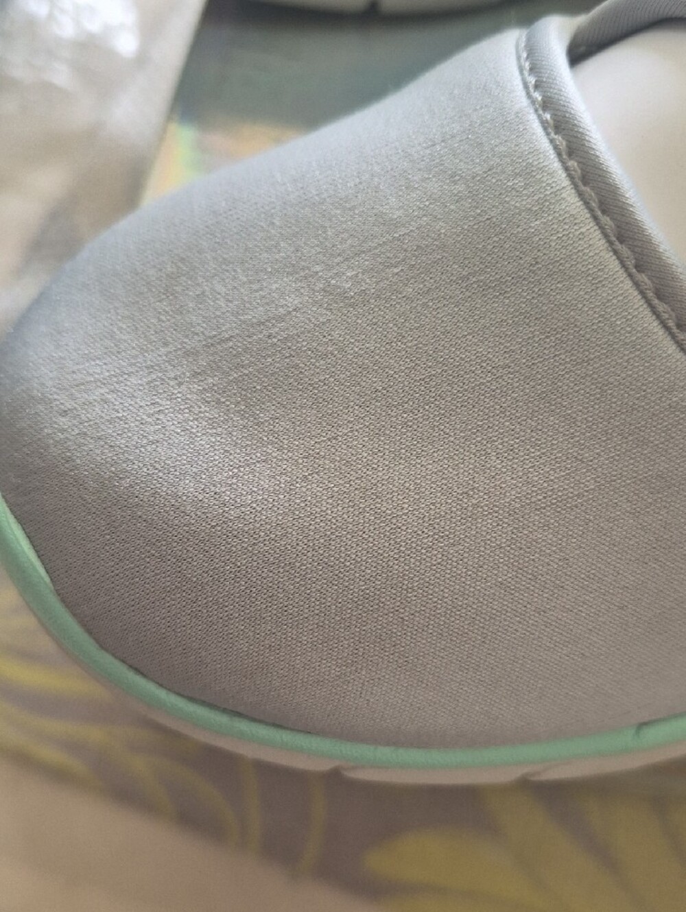 Skechers Women Gray Sneakers with Mint Trim and Dual Straps Sz 9 Pre-owned - Picture 3 of 10